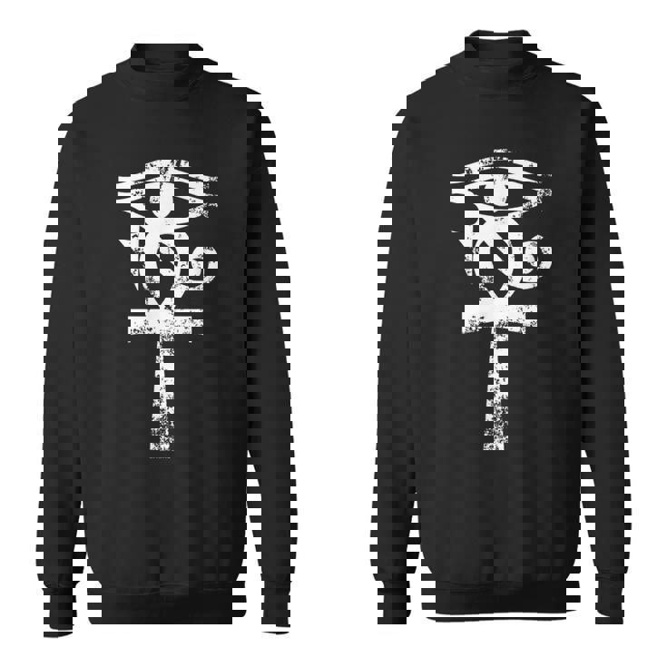 L'oeil Égyptien D'horus Ankh Egypte Archéologue Sweater e