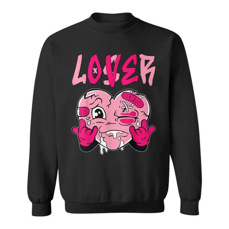 Loser Lover Pink Drip Heart Matching Outfit Women Sweatshirt
