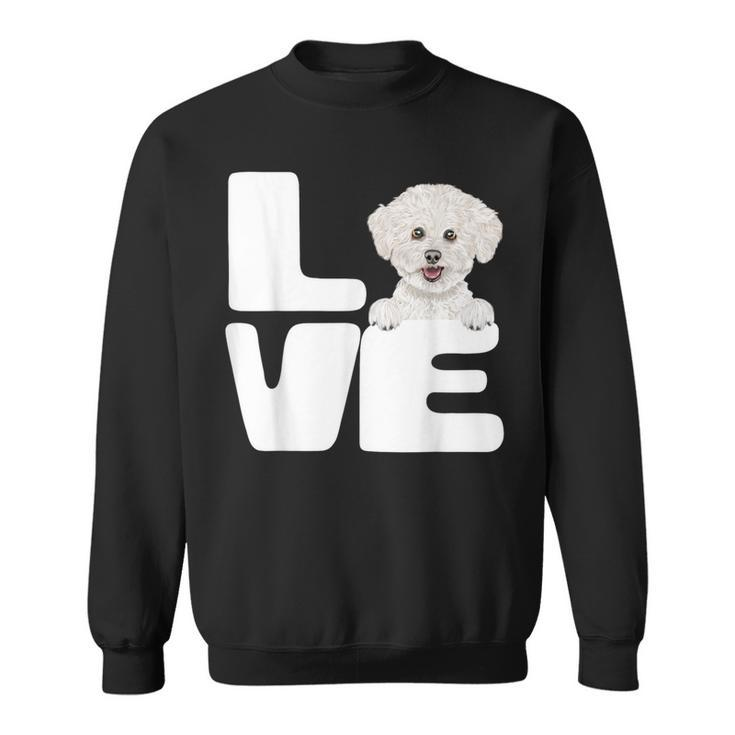 I Love My Bichons Frise Dog Lover Sweatshirt