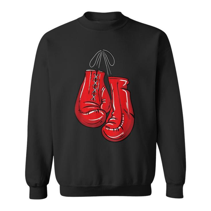 Love Boxing Gloves Illustration Boxer Sweatshirt