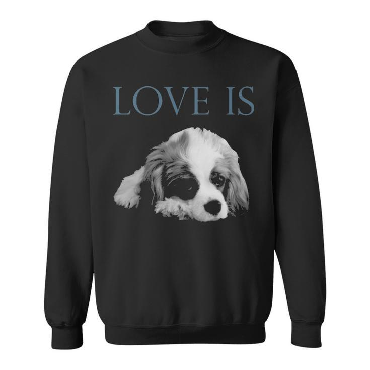 Love Is Cavalier King Charles Spaniel Sweatshirt