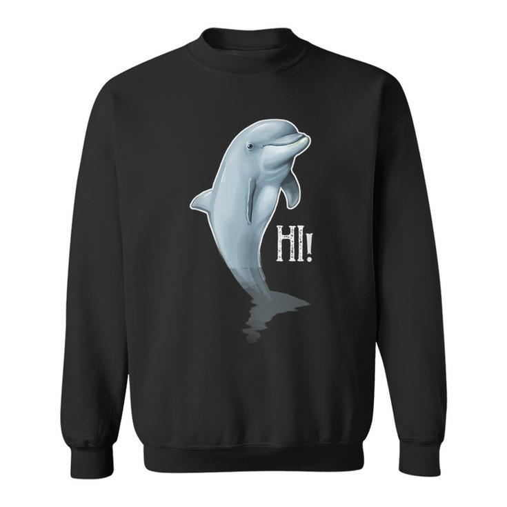 Love Heart Dolphins Dolpin Lover Ocean Sea Animal Sweatshirt