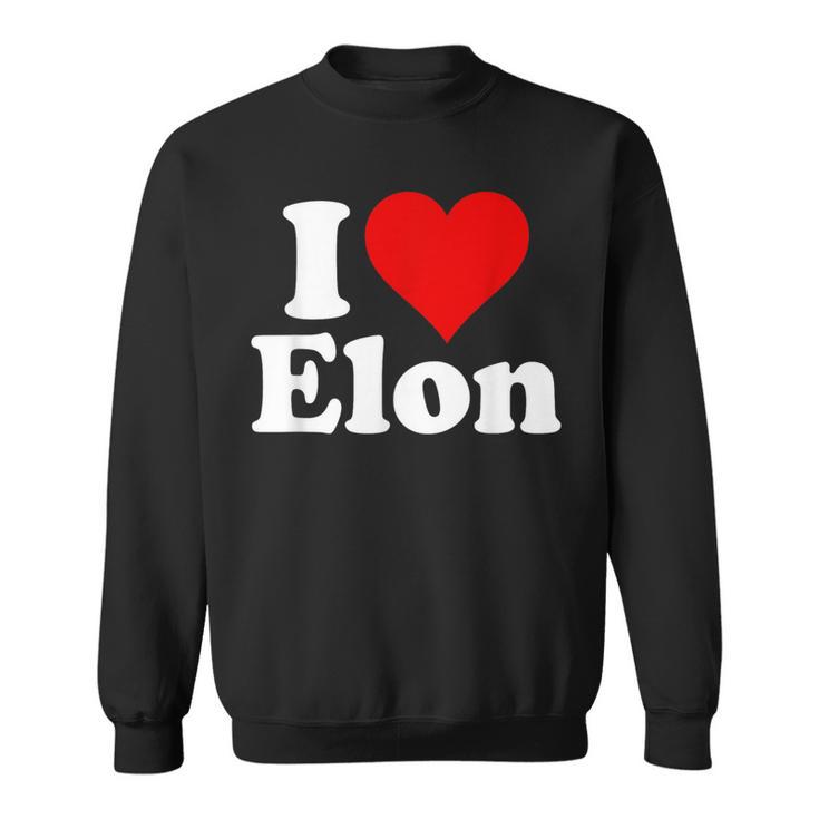 I Love Heart Elon North Carolina Sweatshirt