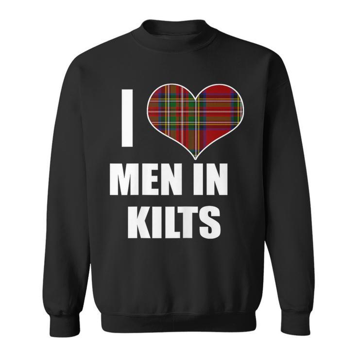 I Love In Kilts Royal Stewart Tartan Plaid Kilt Heart Sweatshirt