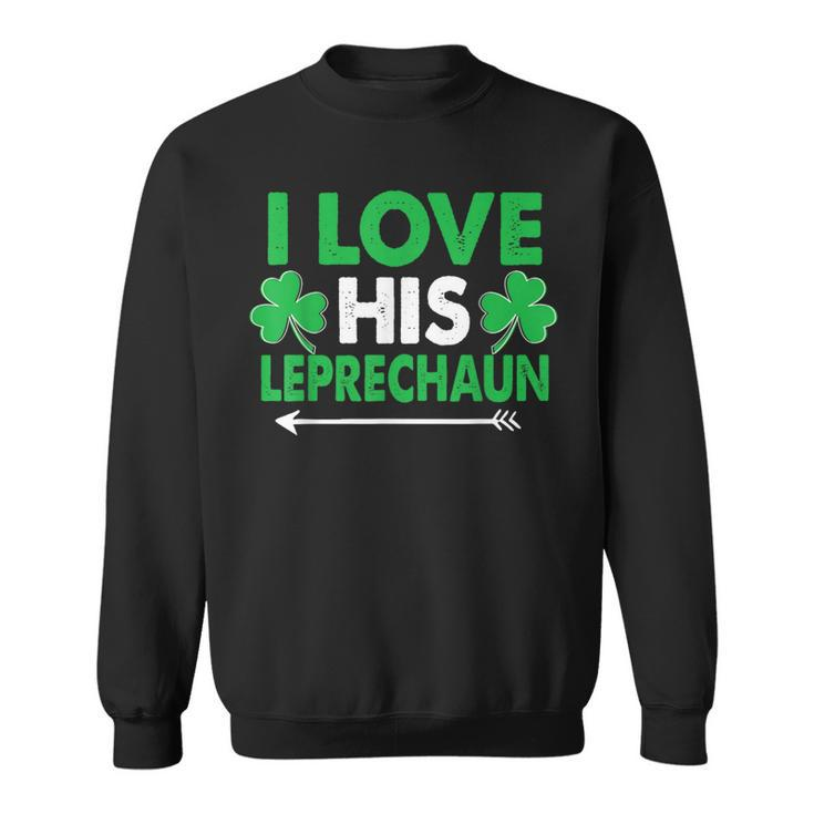 I Love His Leprechaun- St Patrick's Day Couples Sweatshirt