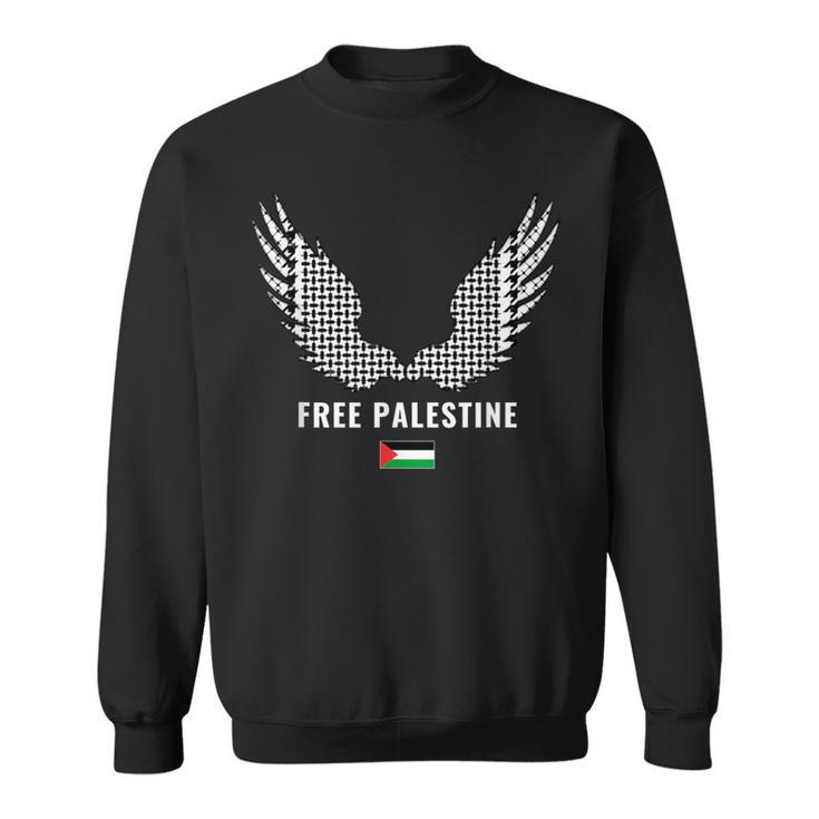 I Love Palestine Free Palestine Gaza Flag Palestinian Scarf Sweatshirt