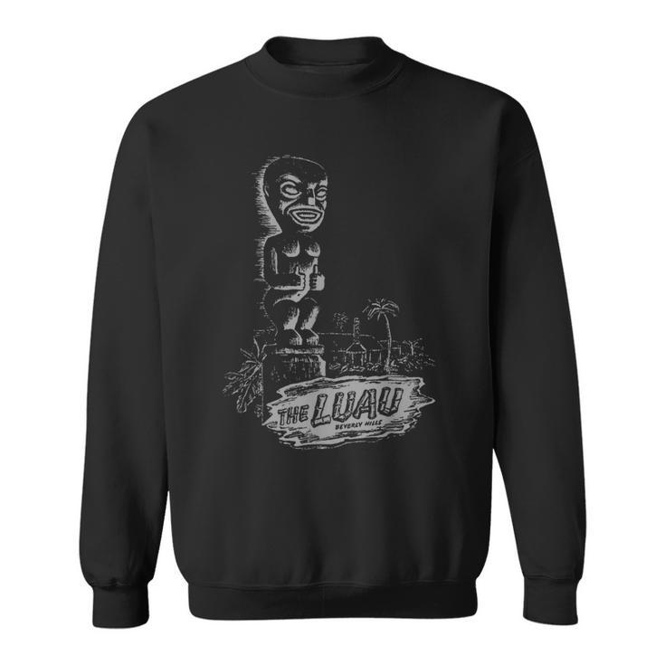 The Luau Beverly Hills California Vintage Tiki Bar Sweatshirt