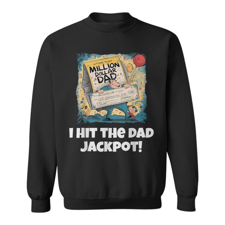 Lucky Dad Jackpot Winner Ultimate Prize Father's Day Sweatshirt
