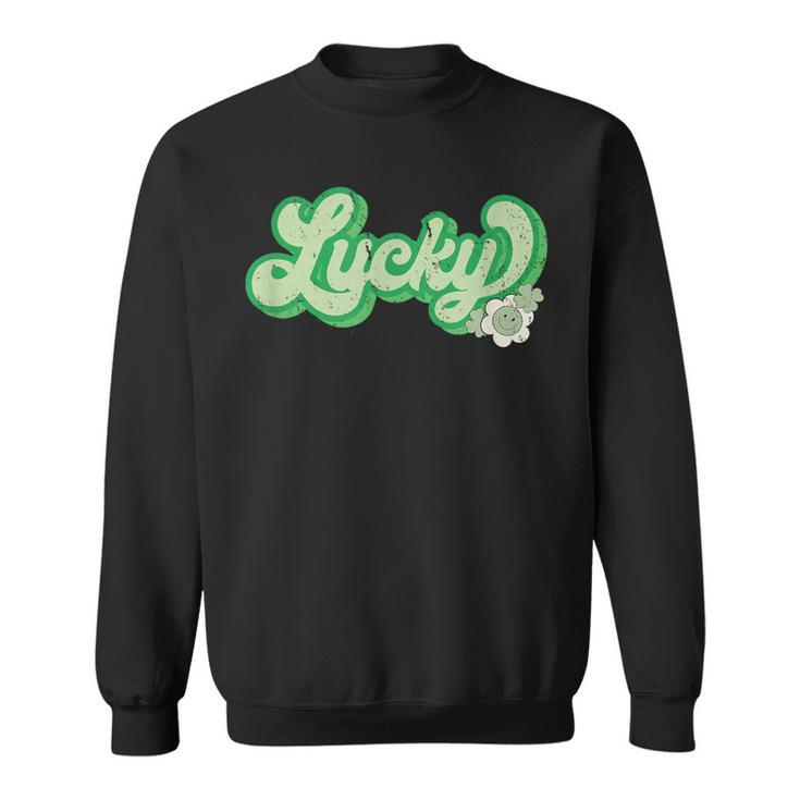 Lucky St Patrick's Day Retro Sweatshirt