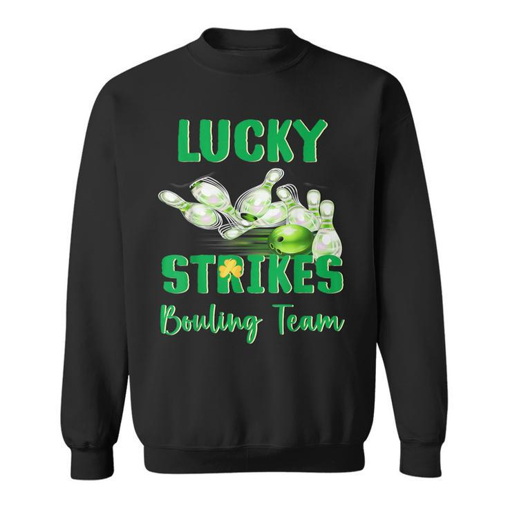 Lucky Strikes Matching Bowling Team St Patrick's Day Sweatshirt