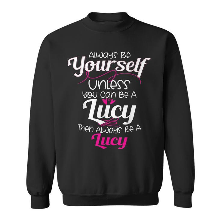 Lucy Name Personalized Christmas Present Her Sweatshirt