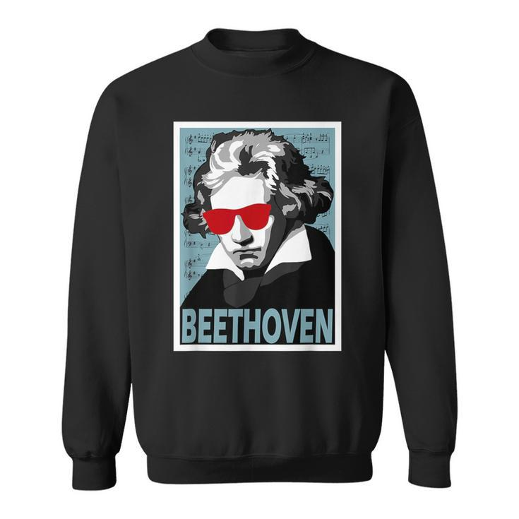 Ludwig Van Beethoven Poster Style Graphic Sweatshirt