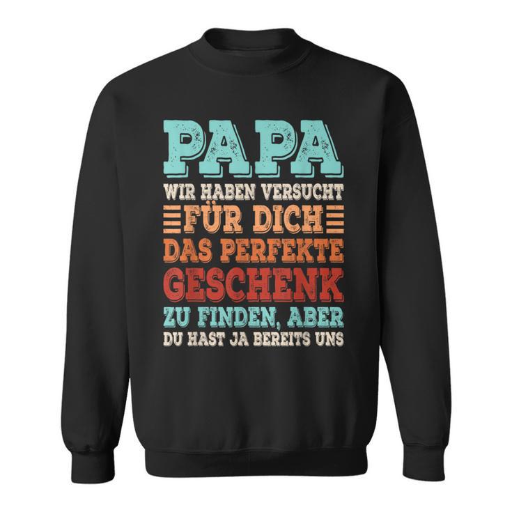 Lustiger Papa Spruchateratertag Retro Sweatshirt