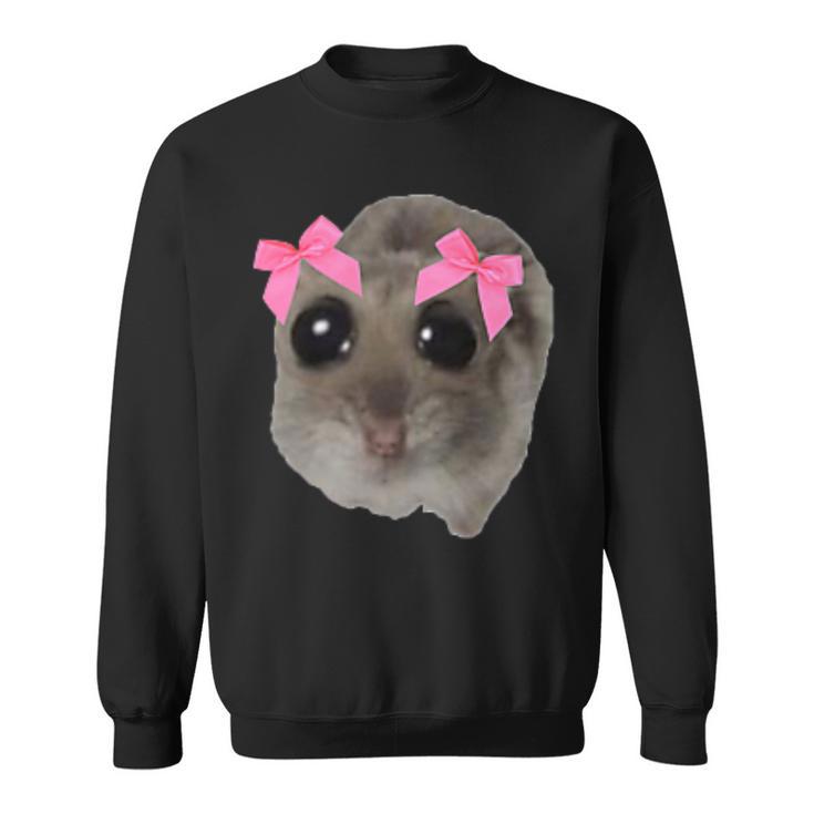 Lustiges Hamster Hamsti Dame Meme Sweatshirt