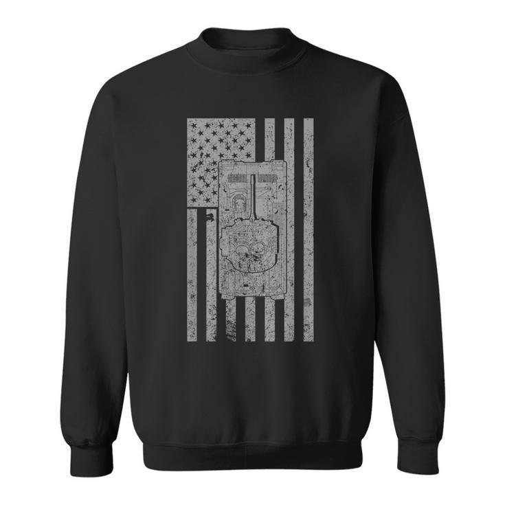 M2 Bradley Ifv Us Military Tank Vintage Flag Sweatshirt