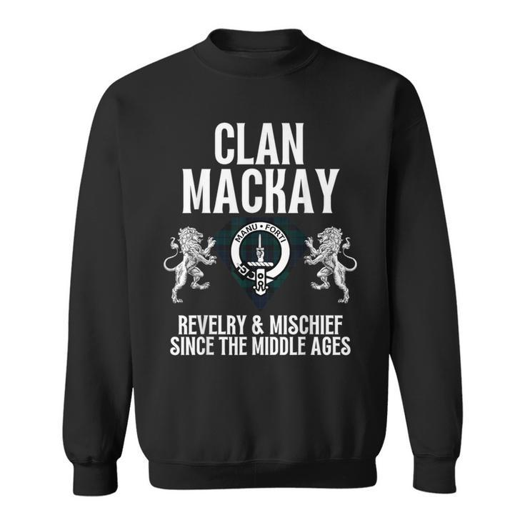 Mackay Clan Scottish Name Coat Of Arms Tartan Family Party Sweatshirt
