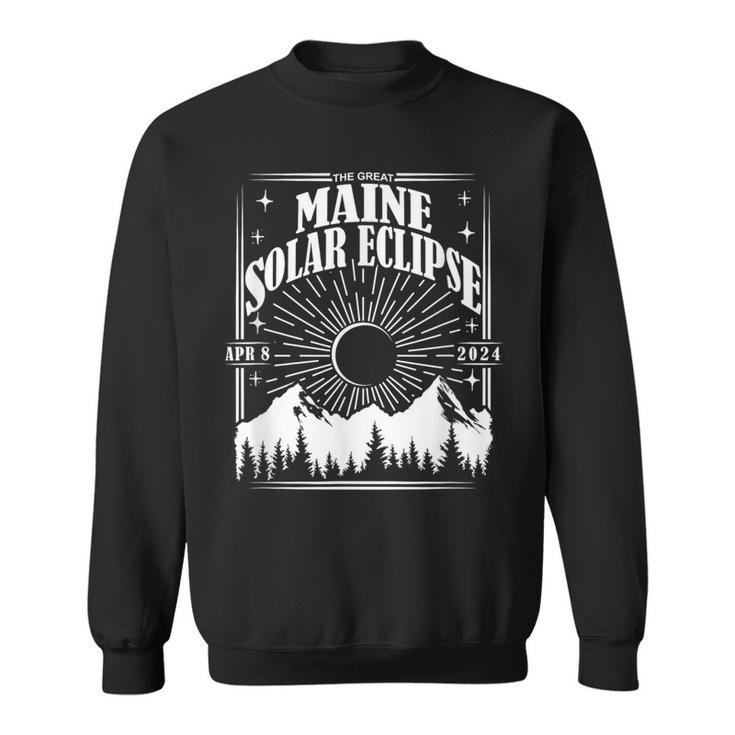 Maine Total Solar Eclipse 2024 Astrology Event Sweatshirt