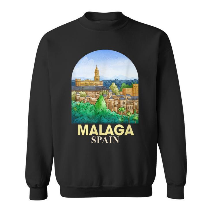 Malaga Spain Travel Catedral De Malaga Traveling Spain Trip Sweatshirt