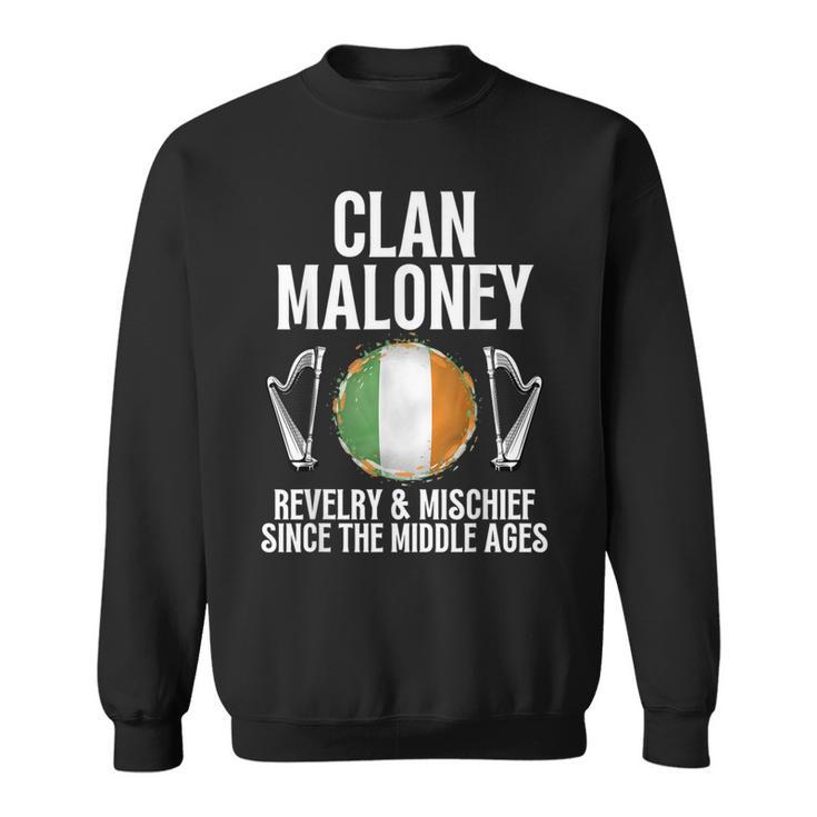 Maloney Surname Irish Family Name Heraldic Celtic Clan Sweatshirt