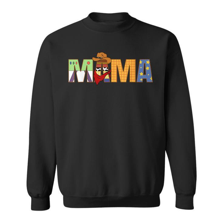 Mama Birthday Boy Western Rodeo Family Party Decorations Sweatshirt