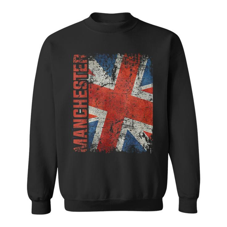 Manchester England United Kingdom British Jack Union Flag Sweatshirt