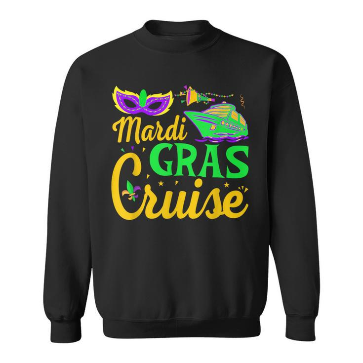 Mardi Gras Cruise New Orleans Carnival Mask Fat Tuesdays Sweatshirt