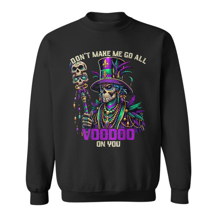 Mardi Gras Priest Top Hat New Orleans Witch Doctor Voodoo Sweatshirt
