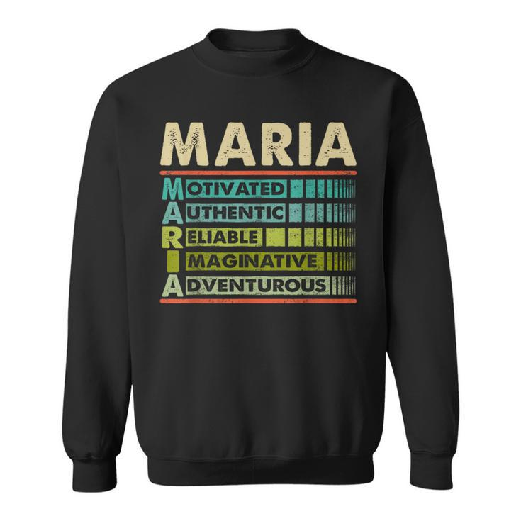 Maria Family Name First Last Name Maria Sweatshirt