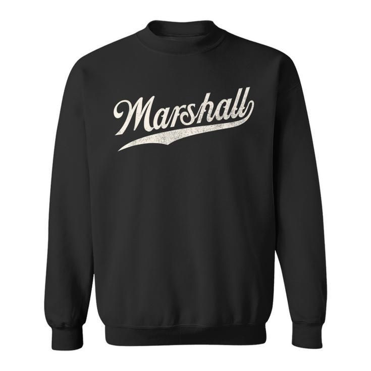 Marshall Name Retro Vintage Marshall Given Name Sweatshirt