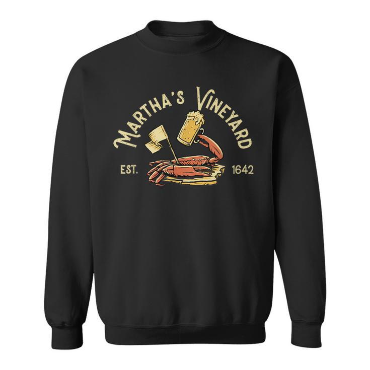 Martha's Vineyard Massachusetts Vintage Beach Mass Sweatshirt