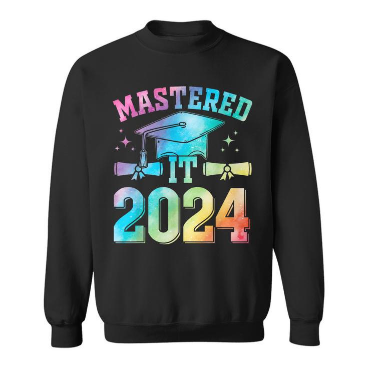 Mastered It 2024 Master Degree Graduation Tie Dye Sweatshirt