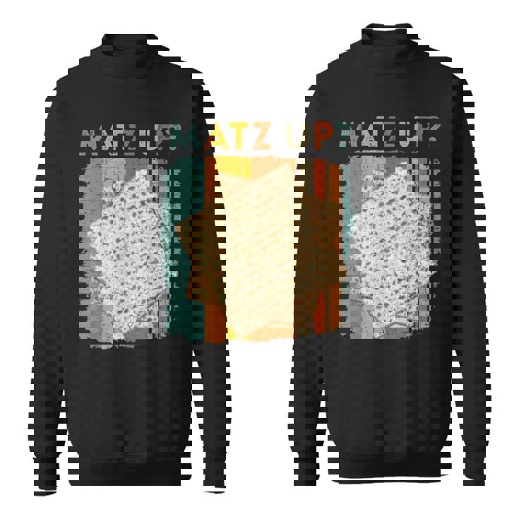 Matz Up Matzo Slang Wassup What's Up Wuzzup Pessah Sweater e