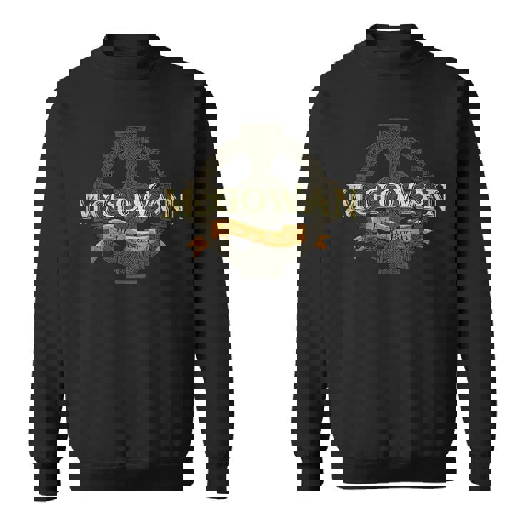 Mcgowan Irish Surname Mcgowan Irish Family Name Celtic Cross Sweatshirt