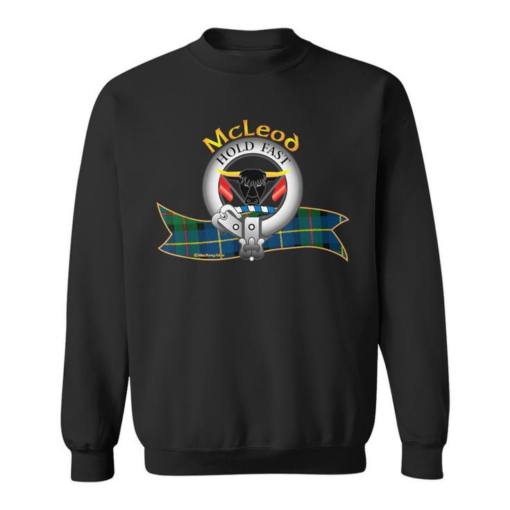 Mcleod Clan Tartan Crest Motto Sweatshirt