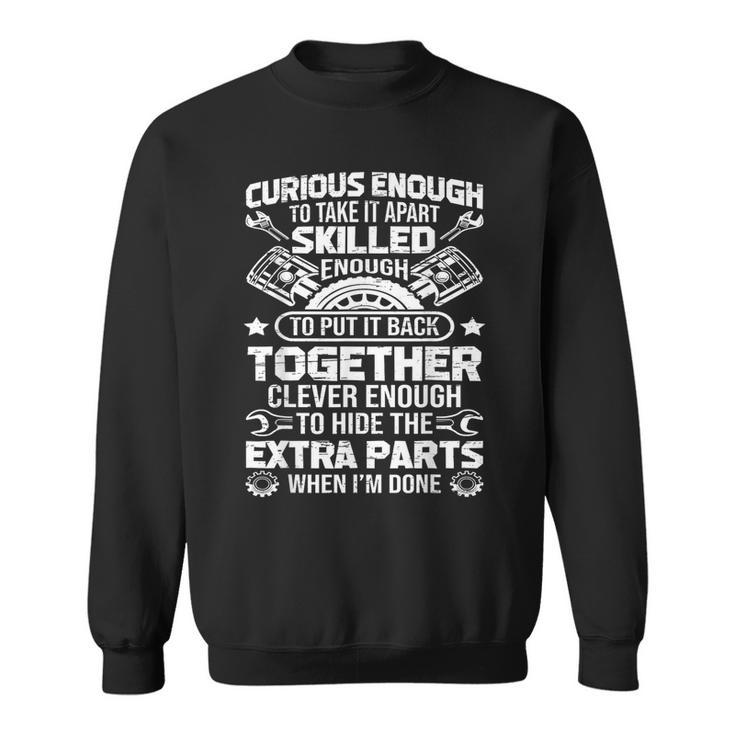 Mechanic Curious Car Auto Truck Mechanic Sweatshirt