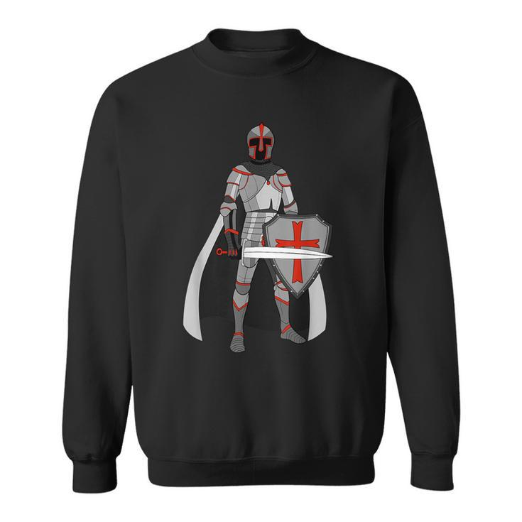 Medieval Knight T Sword And Shield Medieval Era T Shir Sweatshirt