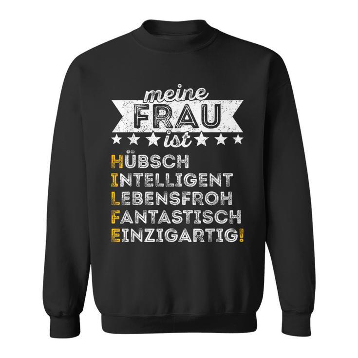 Meine Frau Ist Die Beste - Lustiges Ironie Sweatshirt für Ehemänner