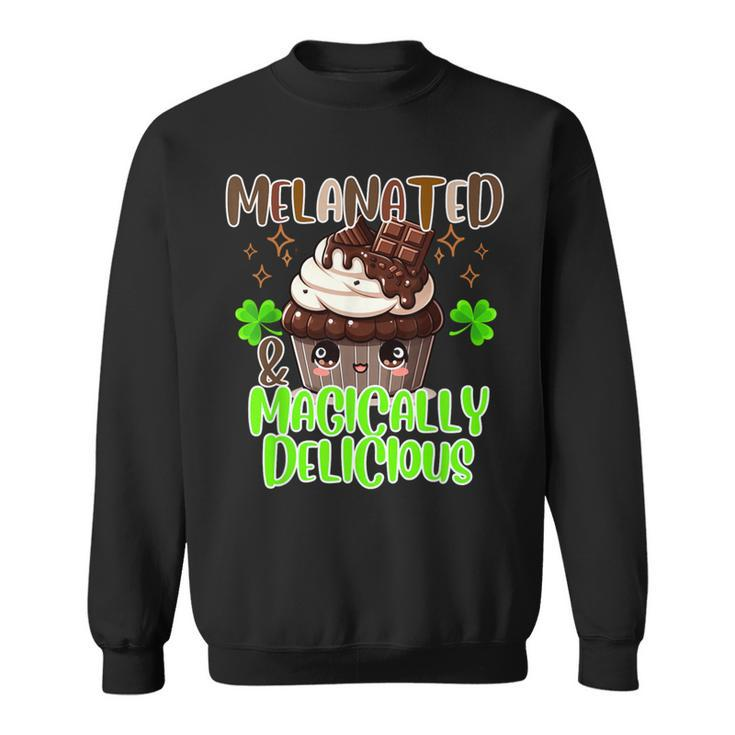 Melanated And Magically Delicious St Patrick's Day Sweatshirt