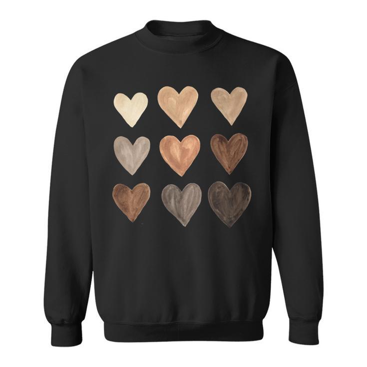 Melanin Hearts Social Justice Equality Unity Protest Sweatshirt