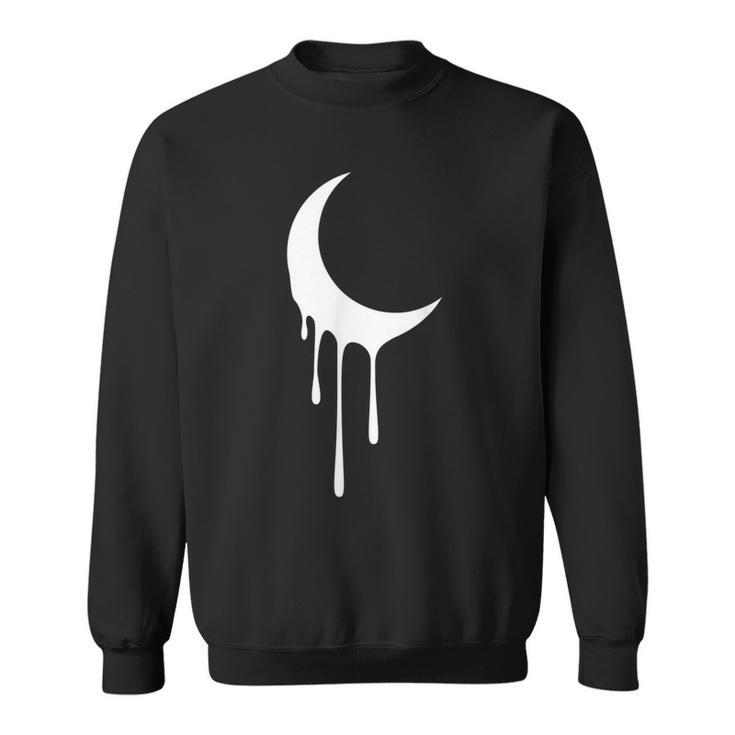 Melting Moon Crescent Drip Sweatshirt