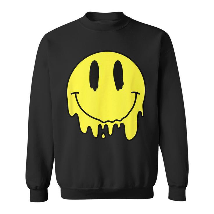 Melting Yellow Smile Smiling Melted Dripping Face Cute Sweatshirt