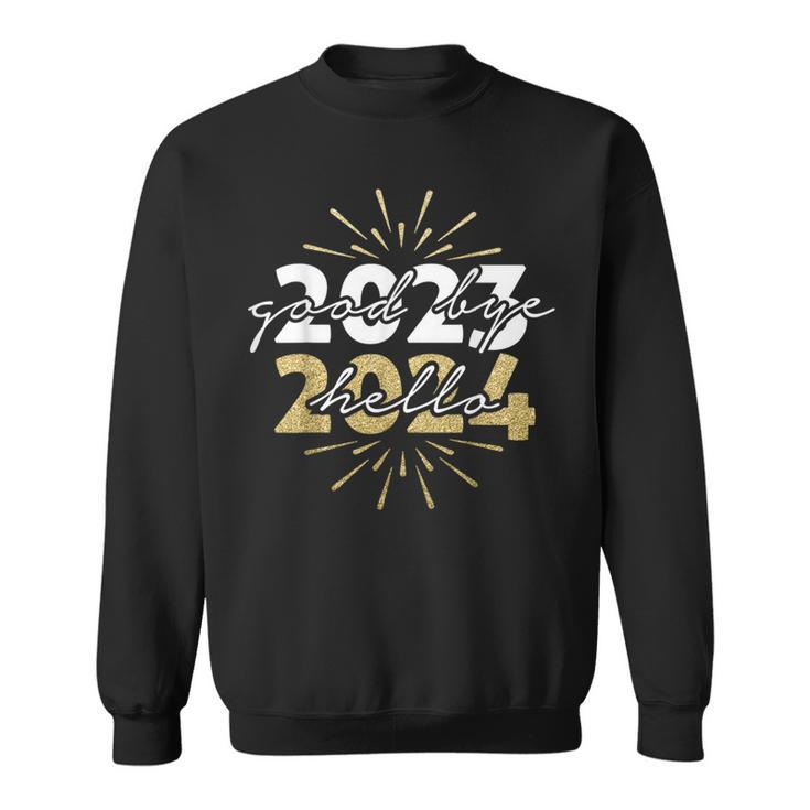 Merry Christmas And Happy New Year Goodbye 2023 Hello 2024 Sweatshirt