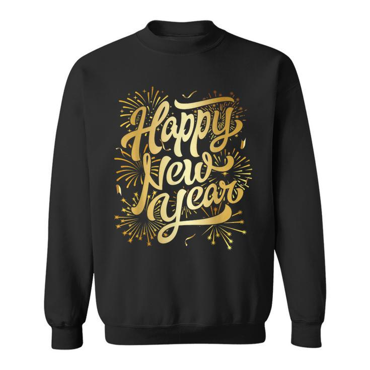 Merry Christmas Happy New Year New Years Eve Party Fireworks Sweatshirt