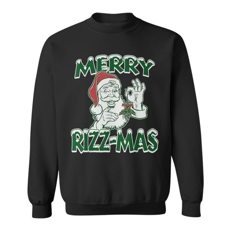 Merry Rizz-Mas Santa Christmas Sweatshirt