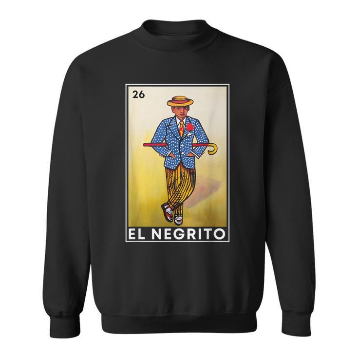 Mexican Lottery Cards Lotto Mexicana Bingo Loto El Negrito Sweatshirt