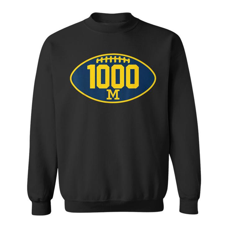 Michigan 1000 Wins Michigan Lovers Reach 1000Th Wins Sweatshirt