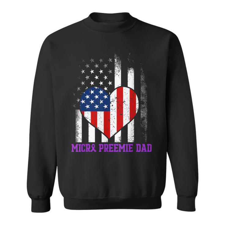 Micro Preemie Nicu New Dad Strength Premature Birth Da1 Sweatshirt