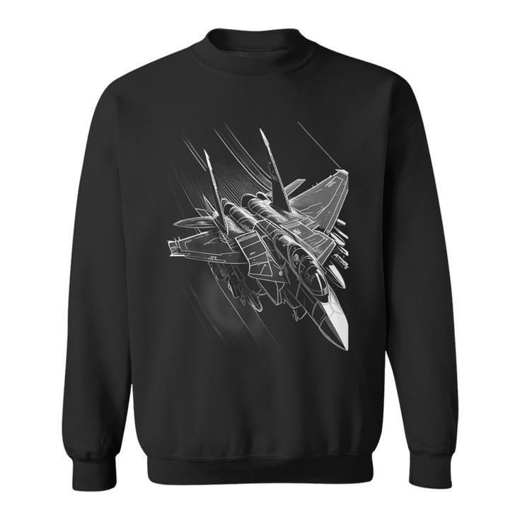 Military's Jet Fighters Aircraft Plane Graphic Sweatshirt
