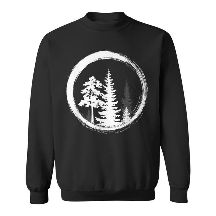 Minimalist Tree Forest Outdoors And Nature Graphic Sweatshirt