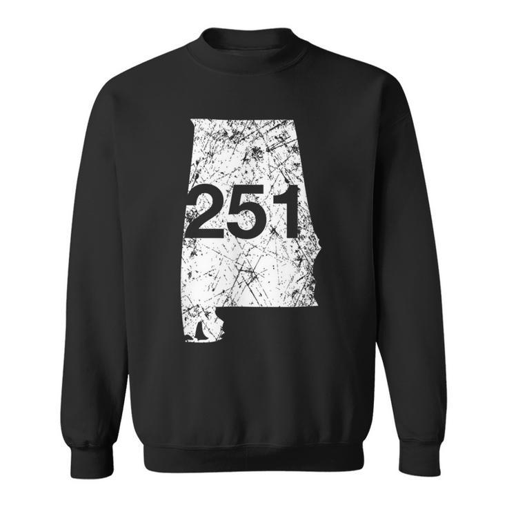 Mobile Area Code 251 State Of Alabama Hometown Souvenir Sweatshirt